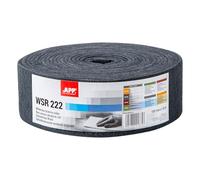 APP WSR 222 Rollo estropajo abrasivo, 100 mm x 10 m, gris | Abrasivo de vellón grano grueso 600-800 para lijar madera, metal y acero inoxidable