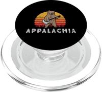 Appalachia Bluegrass Banjo Bear Funny Retro PopSockets PopGrip para MagSafe