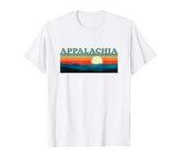 Appalachia Retro Outdoor Sunset - Blue Ridge Mountains Camiseta
