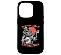 Appalachian American Skeleton Banjo Player Bluegrass Carcasa para iPhone 14 Pro