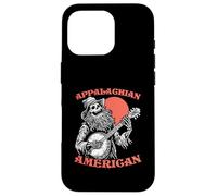 Appalachian American Skeleton Banjo Player Bluegrass Carcasa para iPhone 16 Pro