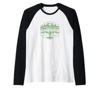 Appalachian National Scenic Trail USA Senderismo Ciclismo Souvenir Camiseta Manga Raglan