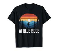 Appalachian Trail Blue Ridge Mountains Retro Vintage Hiking Camiseta
