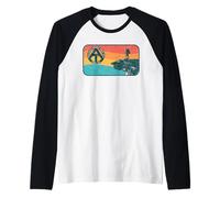 Appalachian Trail Retro McAfee's Knob Hiking Camiseta Manga Raglan
