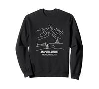 Appalachian Trail USA Senderismo Línea Arte Trek Larga Distancia Sudadera