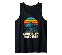 Appalachian Trail White Blaze Wanderer Retro Mens Senderismo Camiseta sin Mangas
