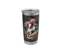 Appaloosa Horse Retro Vintage 80s 90s Western Grunge Graphic Vaso térmico de acero inoxidable de doble pared