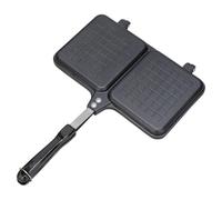 Appareil À Sandwich - Presse Double Face Aluminium, Machine Croque Monsieur Antiadhésive, Moule Poêle À Griller Poignée Ergonomique, Grille Fonte Ustensile Cuisine | Pour Petit Déjeuner