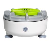 Appareil Camping - Lave Légumes Électrique 11.5 X 11.5 X 7.5 Cm | Centrifugeur Portable Nettoyeur Automatique Fruits Légumes Viande Avec Égouttage, Accessoire Cuisine Quotidienne Et Camping