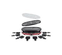 Apparel de raclette 4 en 1 HKOENIG - RP418 - Para hasta 8 personas - 3 placas intercambiables - Temperatura ajustable - 1500W