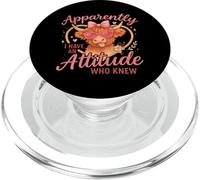 Apparently I Have An Attitude Funny Highland Cow PopSockets PopGrip para MagSafe