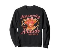 Apparently I Have An Attitude Funny Highland Cow Sudadera