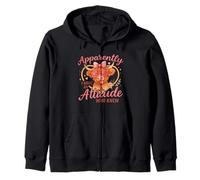 Apparently I Have An Attitude Funny Highland Cow Sudadera con Capucha