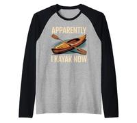 Apparently I Kayak Now Obsesión por remar - Camiseta Manga Raglan