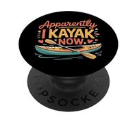 Apparently I Kayak Now Obsesión por remar - PopSockets PopGrip Adhesivo
