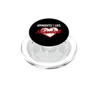 Apparently I Like Baseball Sport Baseball Lover Baseball Mom PopSockets PopGrip para MagSafe