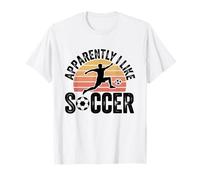 Apparently I Like Soccer Season Funny Game Day Mom Dad Fan Camiseta