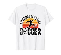 Apparently I Like Soccer Season Funny Game Day Mom Dad Fan Camiseta