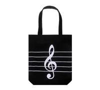 APPCXOKL Sac Toile Tote Bag Jovenes - Bolso de Mano ecológico 100% Natural con diseño de partituras Musicales, Resistente y Multifuncional - Sac Fourre Tout para los Amantes de la música.
