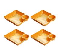 Appetizer Platter Set - Durable Snack Plate, Serving Tray with Convenient Compartments, Anti Skid, Elegant Dish, Multi Purpose Tray for Family Gatherings Birthday Picnic Dinner Party