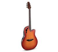 Applause E-Guitarra acústica Elite AE48 Super Shallow Cutaway - Cuerpo Roundback Lyrachord Super Shallow - Preamplificador AP3TP- Tapa de abeto - Honeyburst Satin - AE48-1I