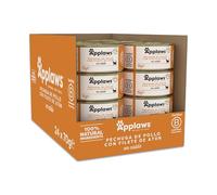 Applaws 100 % Natural Comida húmeda para Gatos Adultos, pechuga de Pollo con Filete de atún en Caldo, 24 × 70 g latas