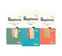 Applaws 100 % Natural Snack húmedo para Gatos y Gatitos, Pack Multipack de lomos para Gatos Adultos, 12 × 30 g bolsitas