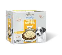 Applaws 100% Natural Wet Puppy Junior Food, Pechuga de Pollo con arroz en Caldo para Cachorros - (Envase de 8 latas de 156 g)
