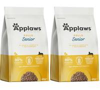 Applaws Alimento Completo Natural para Gatos Mayores con Pollo - 400g Bolsa Resellable (Paquete de 2)