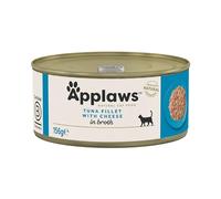 Applaws Alimento húmedo para Gatos 100% Natural con Lata de Queso, 156 g (Paquete de 24)