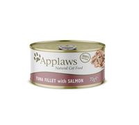 APPLAWS Cat Lata Filete DE ATUN Salmon EN Caldo 24X 70 GR