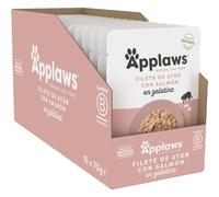 Applaws Cat Sobre Filete De Atun Y Salmon gelatina - Pack 16 x 70 gr