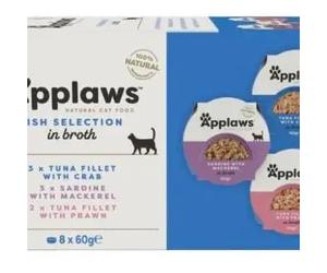 Applaws Cat Tasty Multi Pescado (Gatos , Comida , Comida húmeda) - 8x60 gr