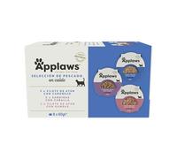 Applaws Comida húmeda Natural para Gatos en tarros, selección de Pescado en Caldo, 32 x 60 g