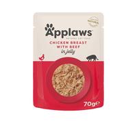 Applaws - Comida humeda para Gatos Gato Jelly Pouch Pollo y Ternera 70 gr