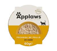 Applaws Comida húmeda para gatos Pechuga de pollo con arroz, paquete de 10 (10 x 60 g)