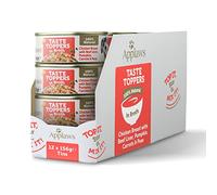Applaws Comida Húmeda para Perros 100% Natural, Pechuga de Pollo con Hígado de Res en Caldo para Perros Adultos, Paquete de 12 Latas de 156g