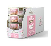 Applaws Comida Húmeda para Perros 100% Natural, Pechuga de Pollo con Jamón y Verduras en Caldo, Paquete de 12 Latas de 156g