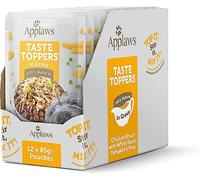 Applaws Comida Húmeda para Perros 100% Natural, Pechuga de Pollo con Verduras en Salsa para Perros Adultos, Paquete de 12 Bolsitas de 85g
