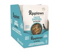 Applaws Comida Húmeda para Perros Natural, Atún sin Granos con Verduras en Caldo, Paquete de 12 Bolsitas de 85g