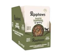 Applaws Comida Húmeda para Perros Natural, Cordero sin Granos con Verduras en Salsa, Paquete de 12 Bolsitas de 85g
