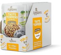 Applaws Comida Húmeda para Perros Natural, Pechuga de Pollo sin Granos con Frutas y Verduras en Salsa, Paquete de 12 Bolsitas de 85g