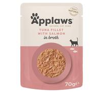 Applaws, Filete de atún con salmón en Caldo, 70.0 g