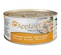 Applaws Lata de comida para gatos, pechuga de pollo y queso, 24 x 156 g, 3744 g