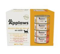 Applaws Lata de Pollo en Caldo para Gato Multipack (Gatos , Comida , Comida húmeda) - 12x70 gr