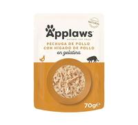 Applaws Natural Adult Cat Food Pollo e Hígado Jalea - 16 x 70g bolsitas