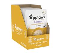 Applaws Natural Kitten Wet Cat Food Pouch, Kitten Chicken in Broth 12 x 50g
