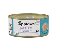 Applaws Natural para Gatitos, Comida húmeda para Gatos con Filete de atún en gelatina, 24 x 70 g