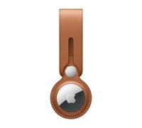 Apple AirTag Leather Loop Saddle Brown