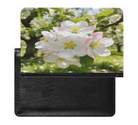Apple Blossom - Funda de piel para pasaporte, billetera de viaje, ultrafina, para viajes, accesorios imprescindibles para pasaporte, soportes para libros de pasaporte